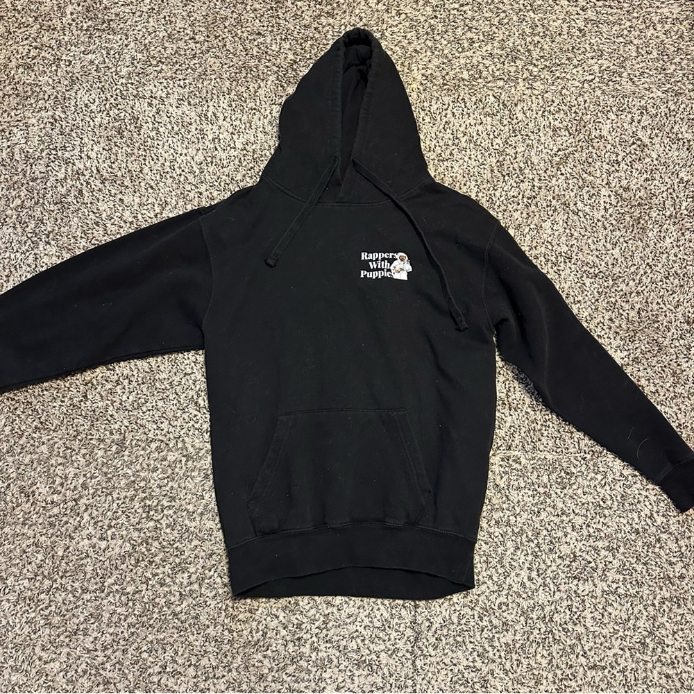 Rappers With Puppies Black Hoodie